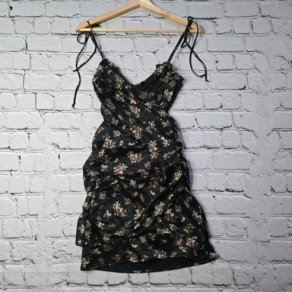Skylar Madison Carolton Floral Bodycon Mini Dress Size Small